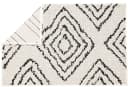 Kleine Wolke Badematte Boho Rautenmuster Natur 100% Baumwolle Bild 3
