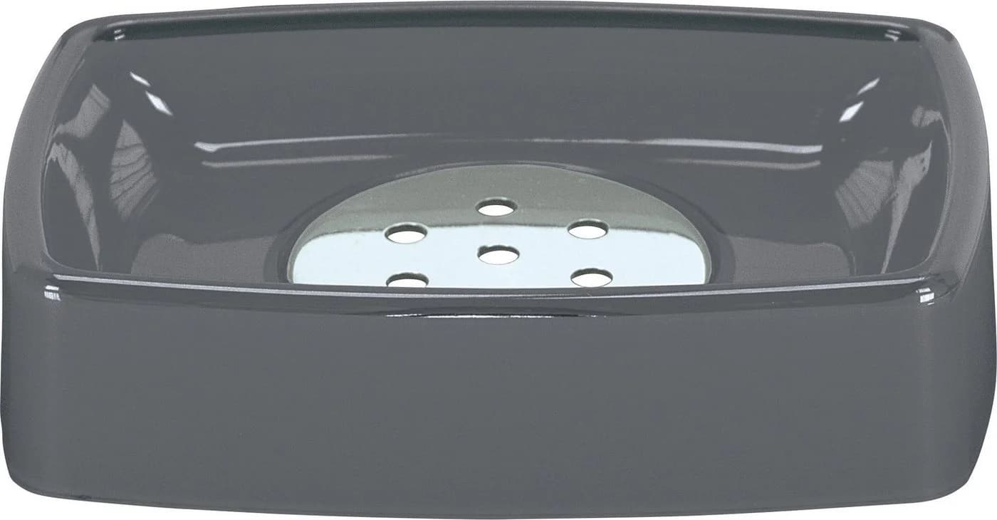 Kleine Wolke Seifenschale "Easy" Uni Grau PVC