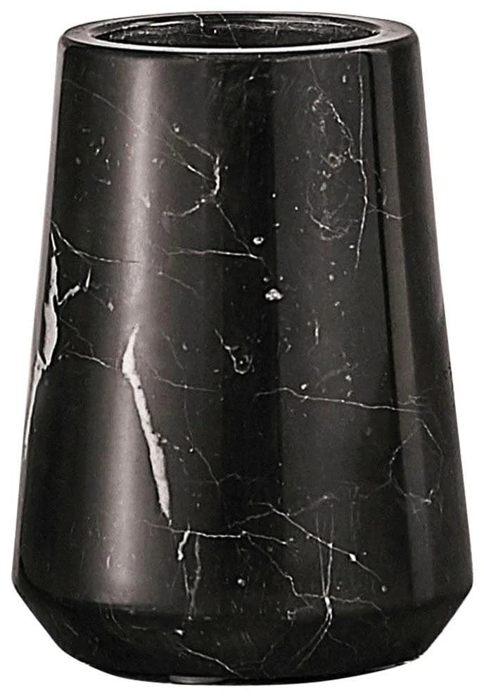 Zahnputzbecher Kleine Wolke Carrara Schwarz Marmor