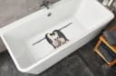 Wanneneinlage Pinguin-Familie - Schwarz/Weiß Bild 1