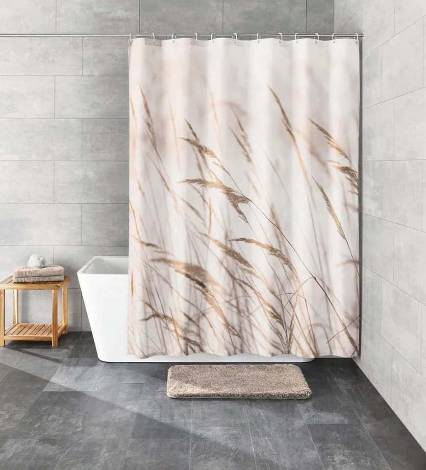 Kleine Wolke Duschvorhang Sylt Gräser-Design Wasserabweisend