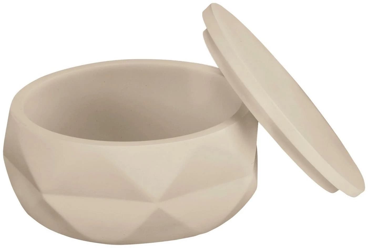 Kleine Wolke Aufbewahrungsdose Crackle Jar Set Beige Polyresin