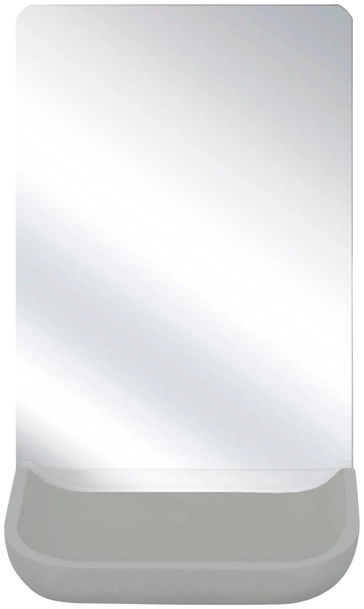 Kleine Wolke Kosmetikspiegel Tray Mirror Silber Glas Polyresin