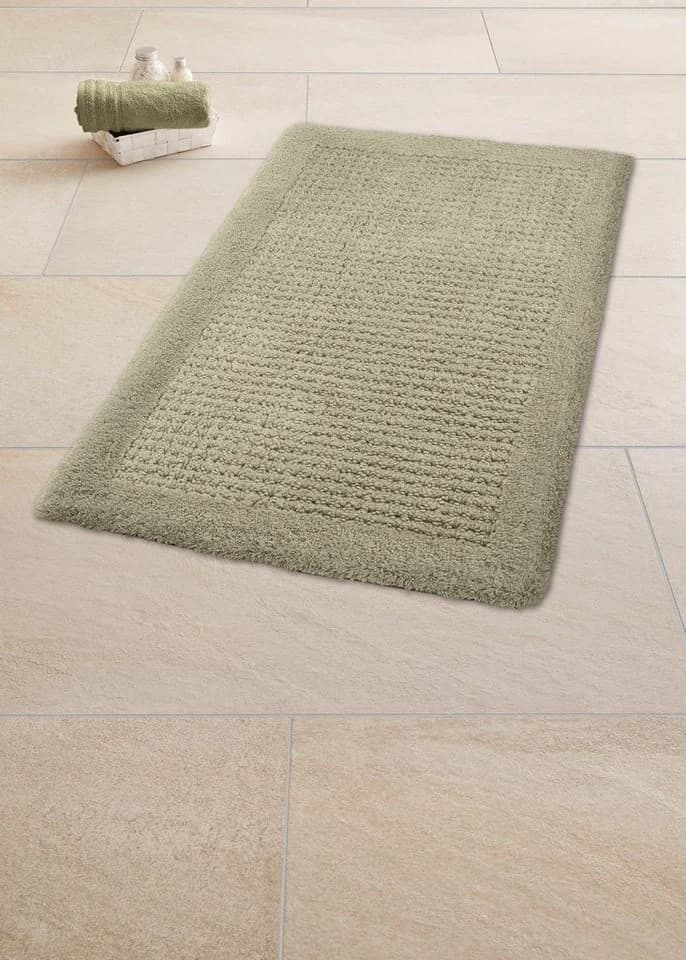 Kleine Wolke Badematte Net 70x120 cm Baumwolle Grün Rutschhemmend - Bild 2