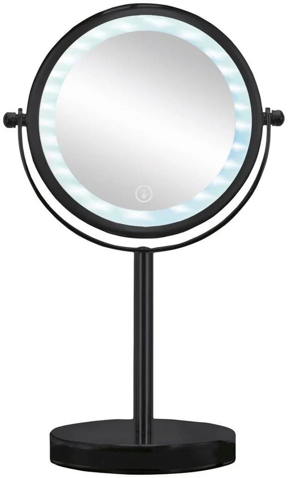 Kleine Wolke Bright Mirror Kosmetikspiegel Schwarz 5-fach Vergrößerung