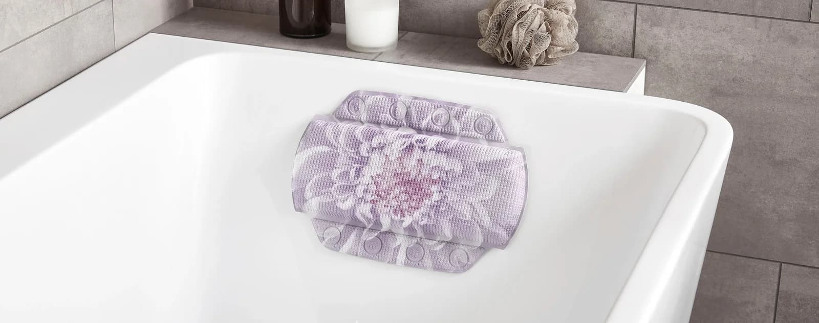 Kleine Wolke Nackenkissen Dahlia Lavendel PVC mit Saugnäpfen