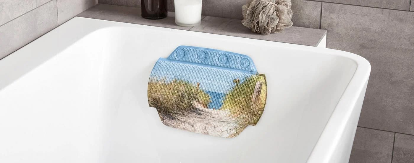 Kleine Wolke Nackenkissen Borkum - Badewannenstütze mit Saugnäpfen