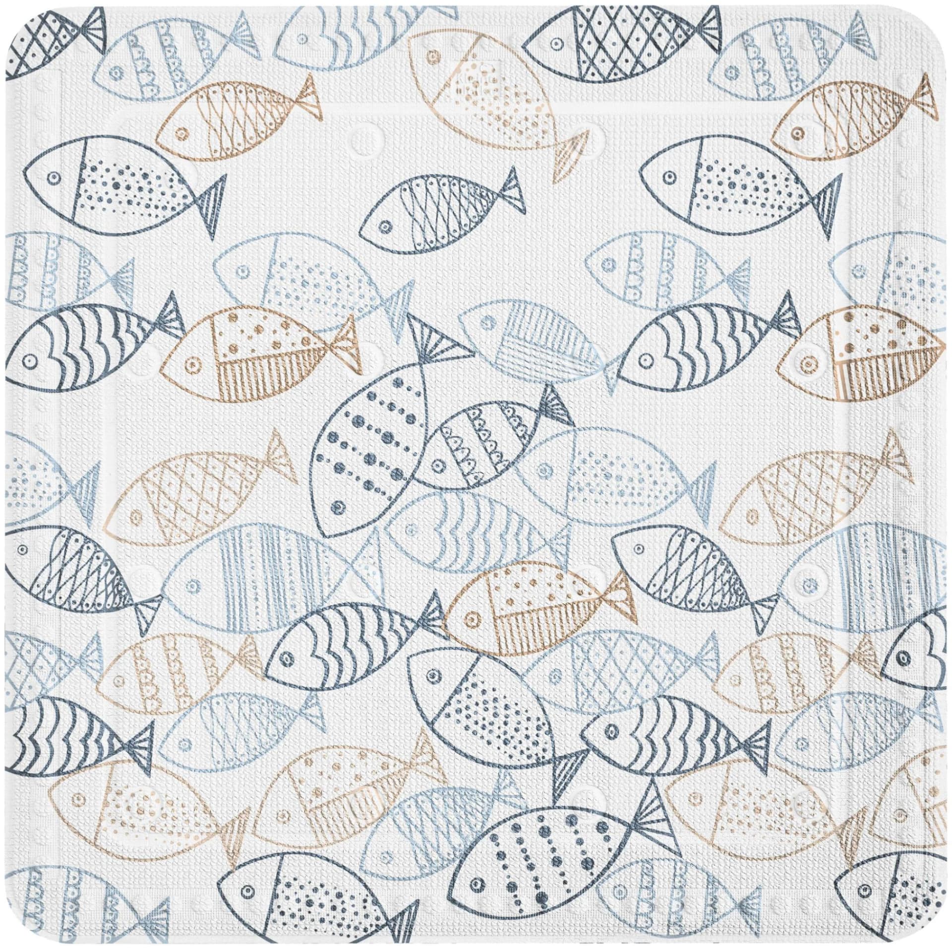 Kleine Wolke Duscheinlage Sardinas Weiß PVC