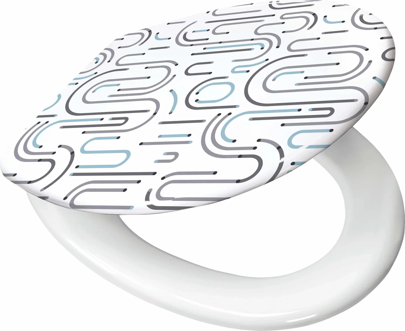 Kleine Wolke WC-Sitz Vision Grau Duroplast