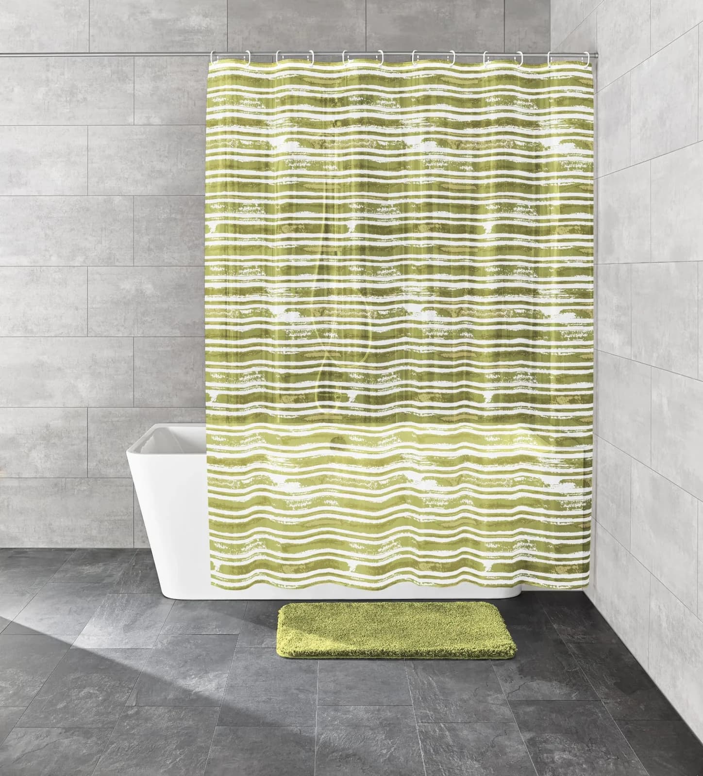 Duschvorhang KLEINE WOLKE "Raia" Palme PEVA 180x200 cm - Bild 3