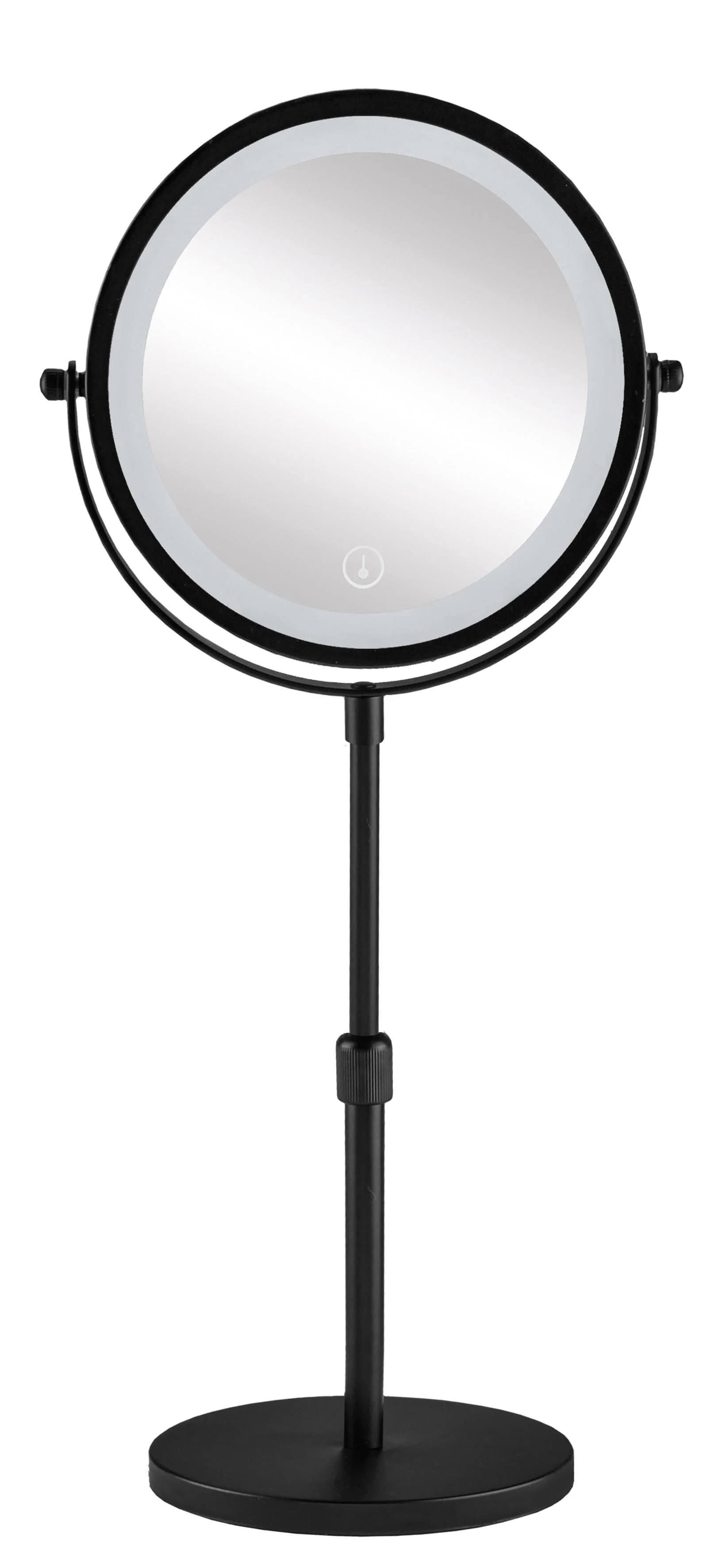 LED-Lichtspiegel KLEINE WOLKE Level Mirror Schwarz