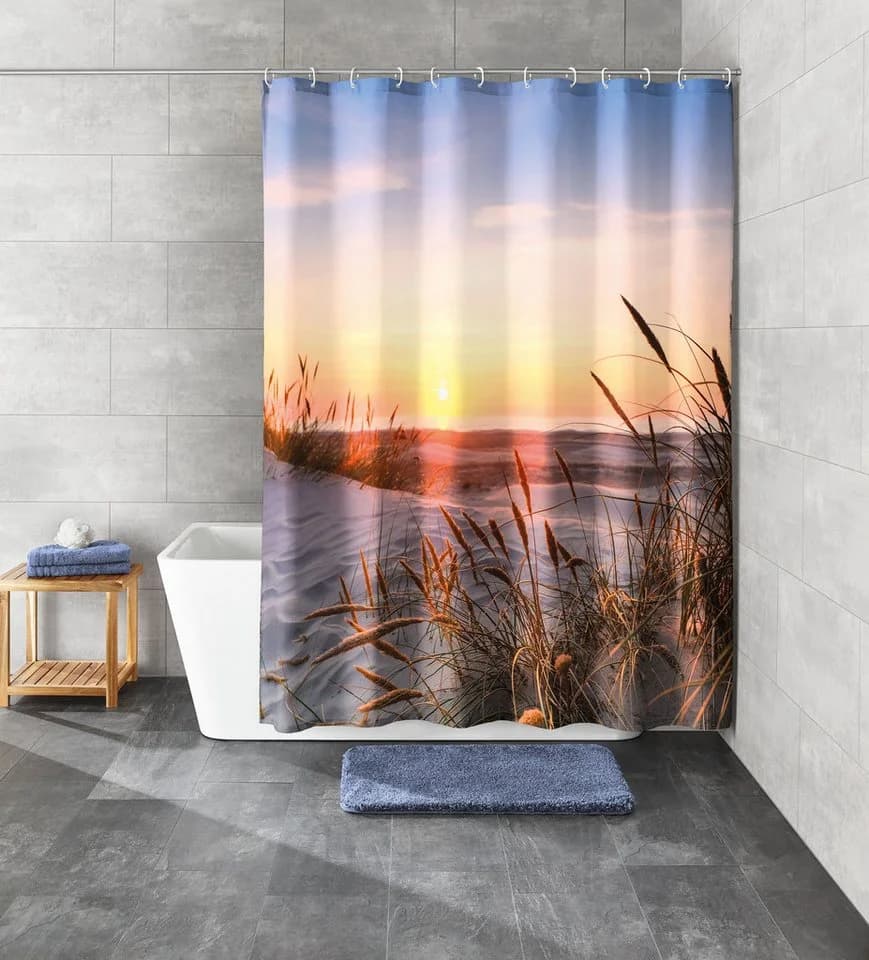 Fotorealistischer Duschvorhang mit Dünenlandschaft - Bild 2
