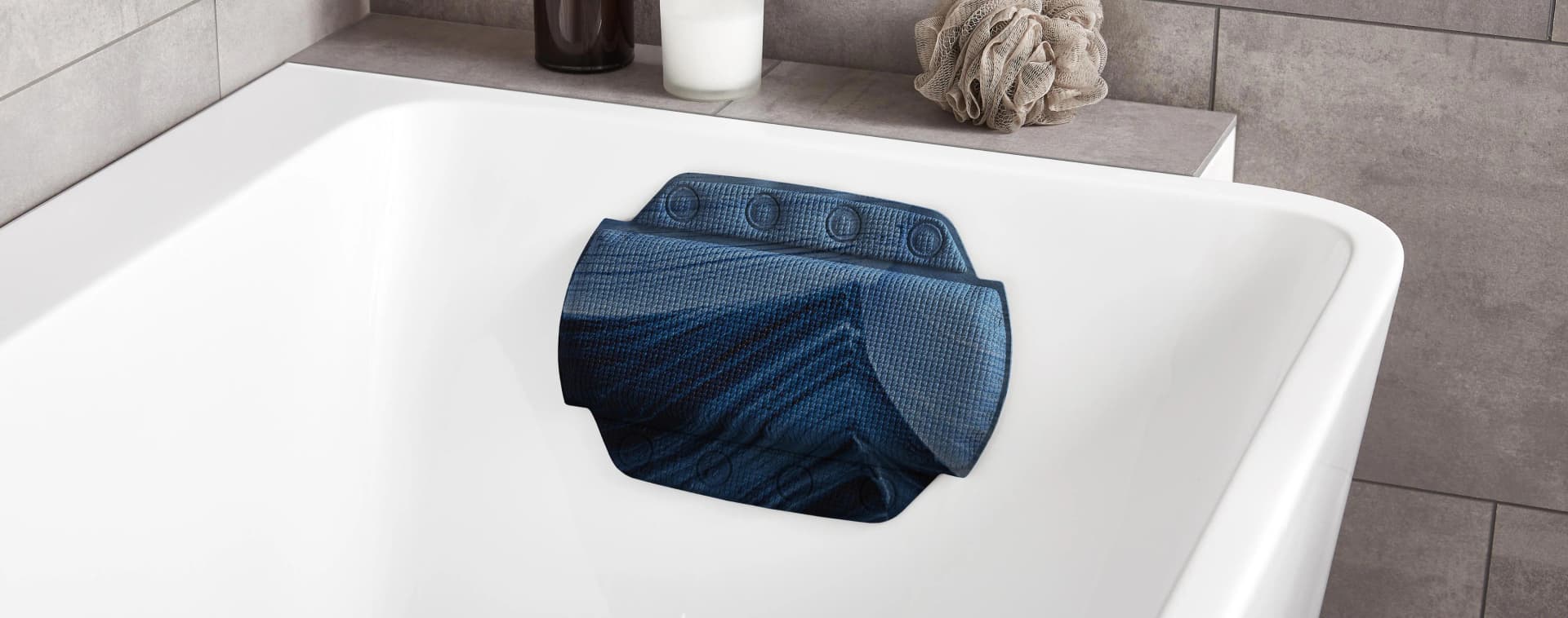 Nackenkissen KLEINE WOLKE "Mystic" Navy PVC