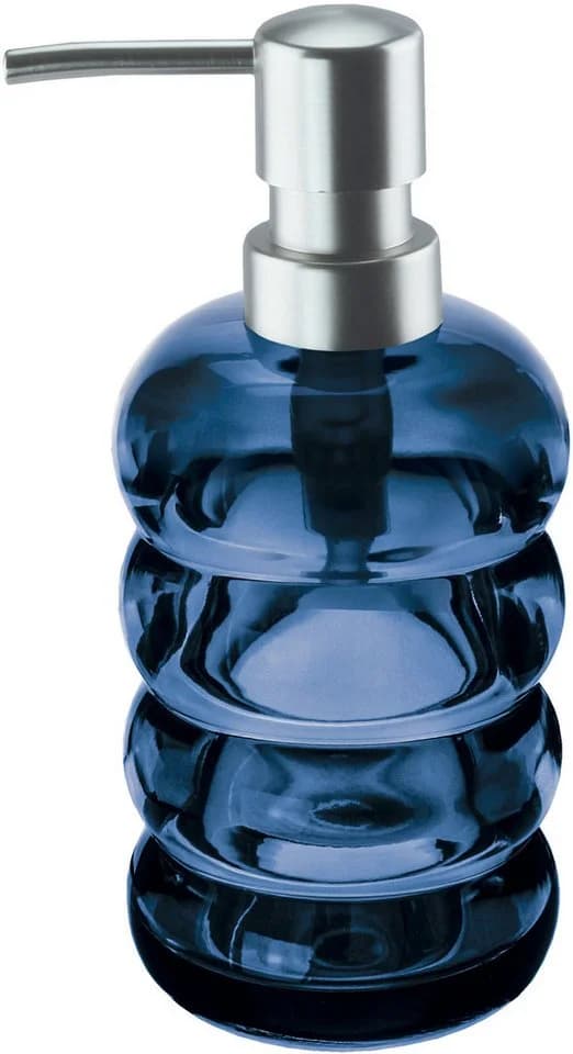 Seifenspender KLEINE WOLKE "Verro" Navy Glas Dosierspender