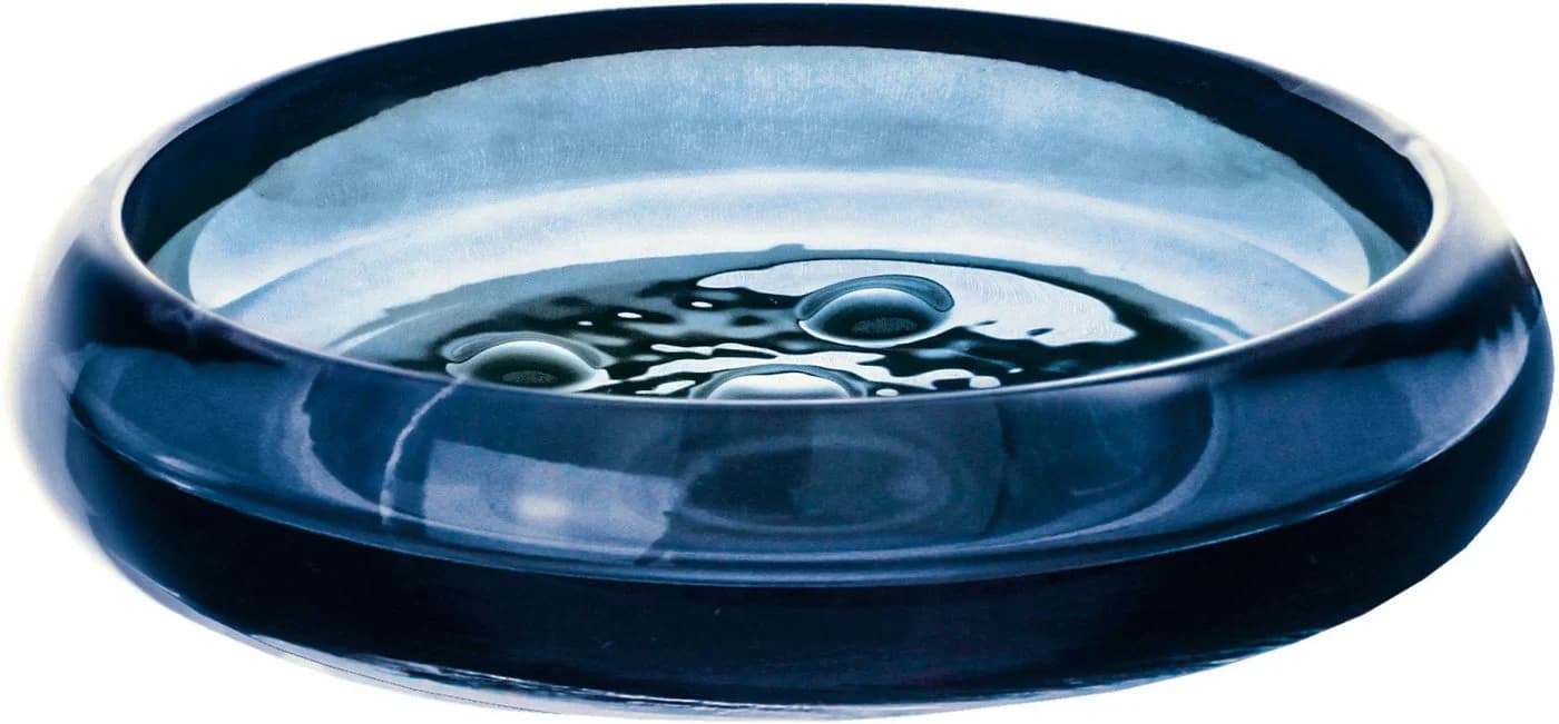 Seifenschale KLEINE WOLKE "Verro" Navy Glas