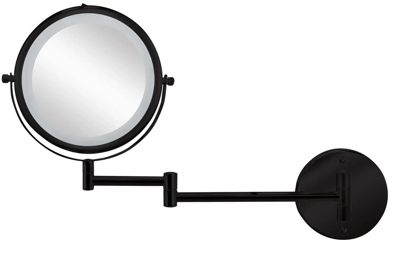 LED-Lichtspiegel Rund Schwarz - Bild 4