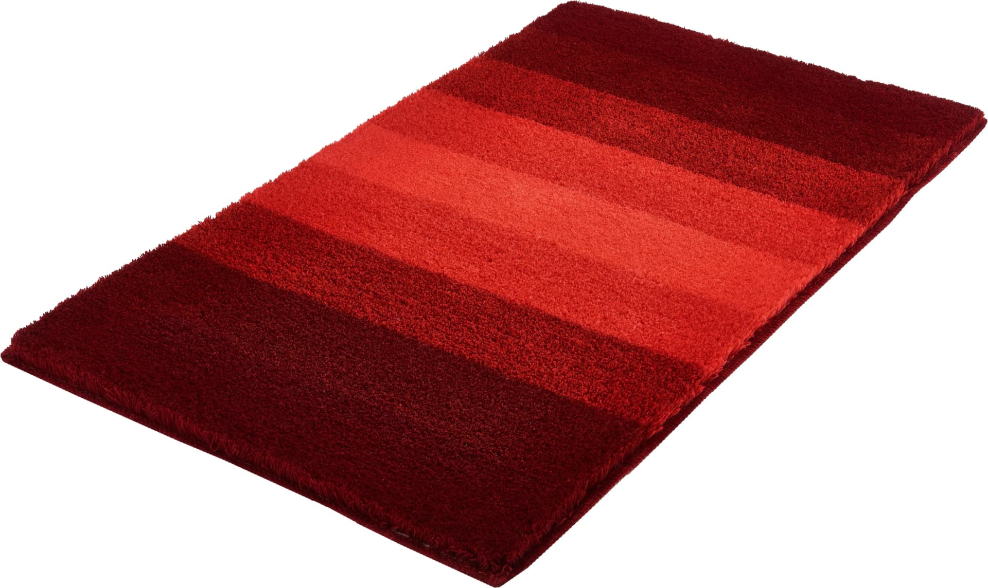 MEUSCH Badematte Palace Weinrot Polyester Streifendesign