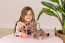 Teddy Hermann® Kuscheltier Elefant sitzend 25 cm Grau Bild 4