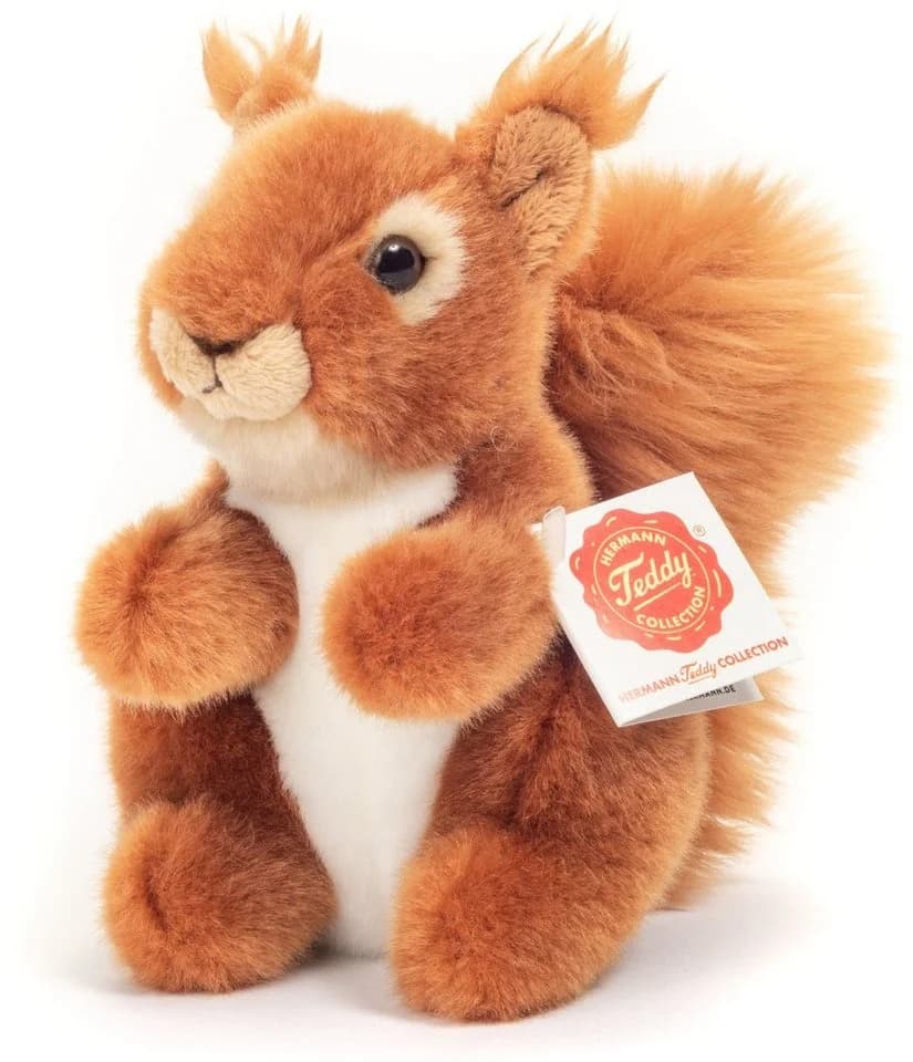 Teddy Hermann Kuscheltier Eichhörnchen Braun/Weiss 14 cm - Bild 2