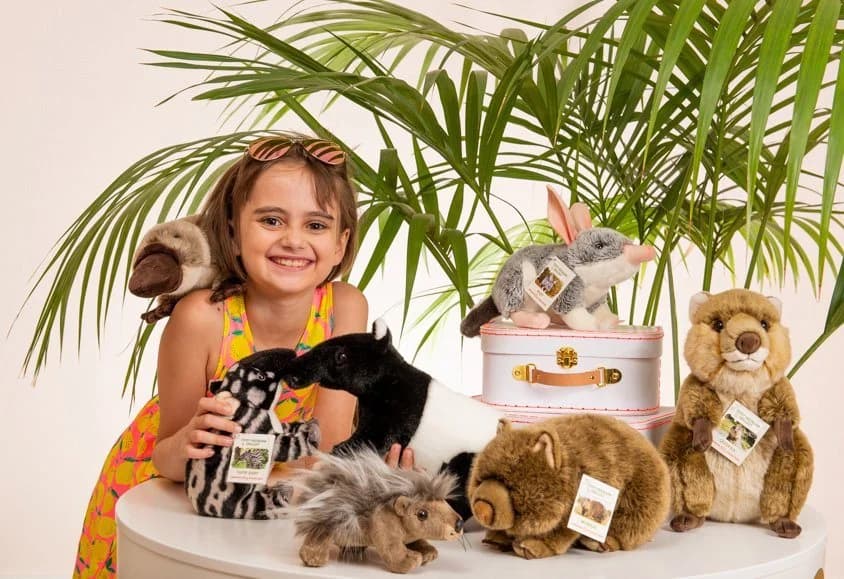 Teddy Hermann® Kuscheltier Wombat 26 cm Braun Polyester - Bild 4