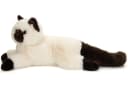Teddy Hermann Kuscheltier Birma-Katze Liegend 36 cm Weiß Bild 1