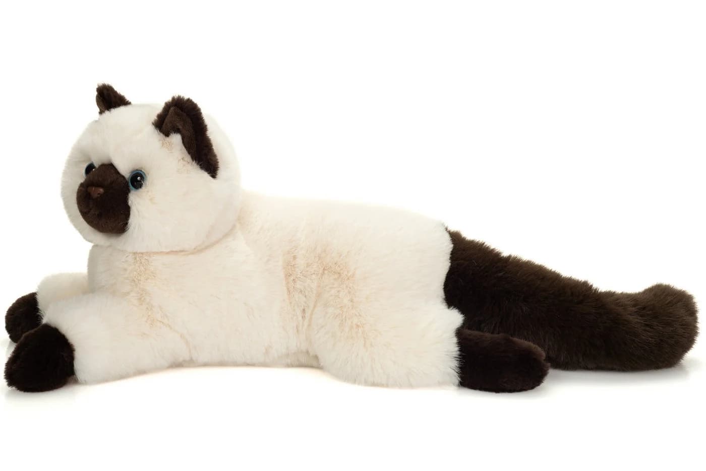 Teddy Hermann Kuscheltier Birma-Katze Liegend 36 cm Weiß