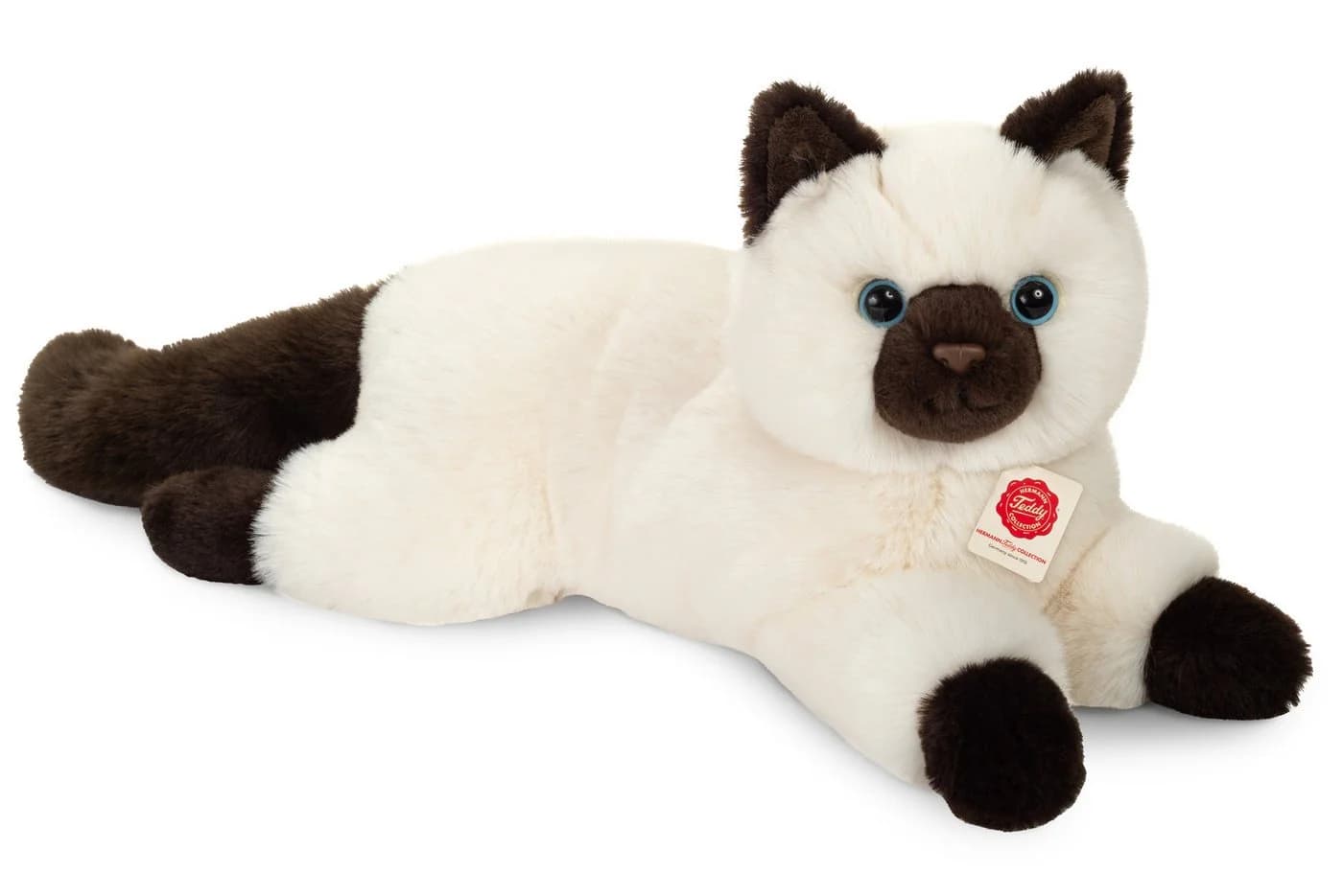 Teddy Hermann Kuscheltier Birma-Katze Liegend 36 cm Weiß - Bild 2