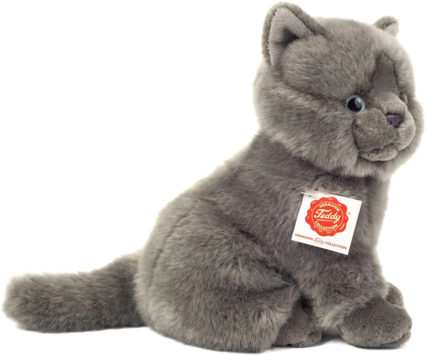 Teddy Hermann® Kuscheltier Kartäuser Katze Grau 20 cm