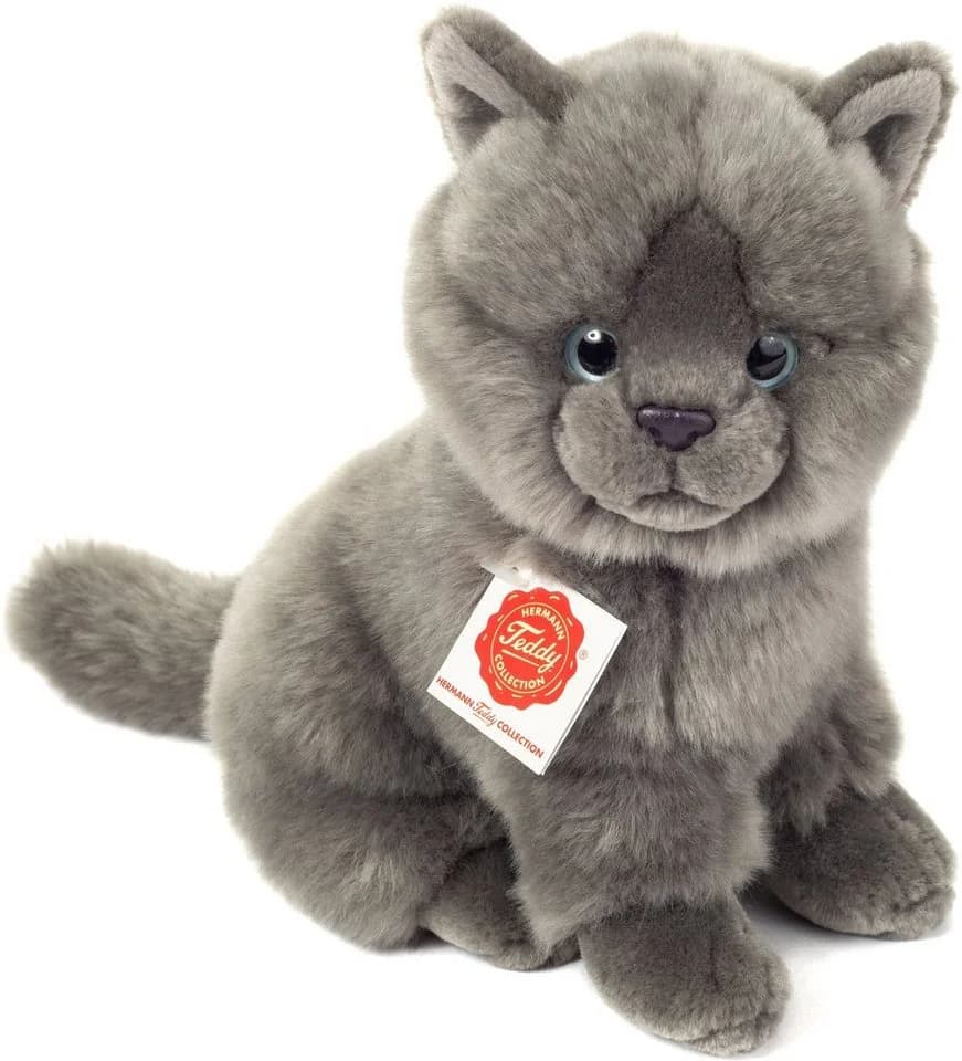 Teddy Hermann® Kuscheltier Kartäuser Katze Grau 20 cm - Bild 2