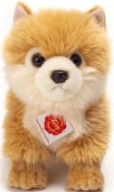 Teddy Hermann® Kuscheltier Zwergspitz Braun/Rot 22 cm Bild 3