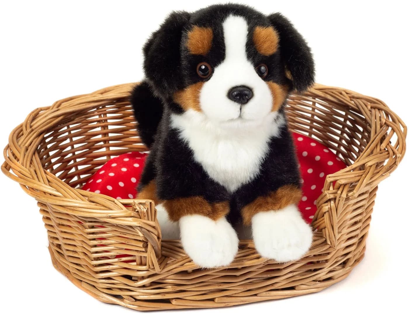 Teddy Hermann Kuscheltier Berner Sennenhund sitzend schwarz/braun/weiß 21 cm - Bild 4