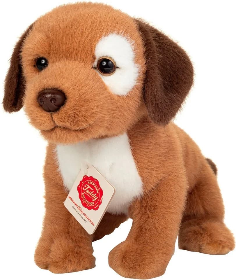 Teddy Hermann® Kuscheltier Hundewelpe Milow 25 cm Braun - Bild 2