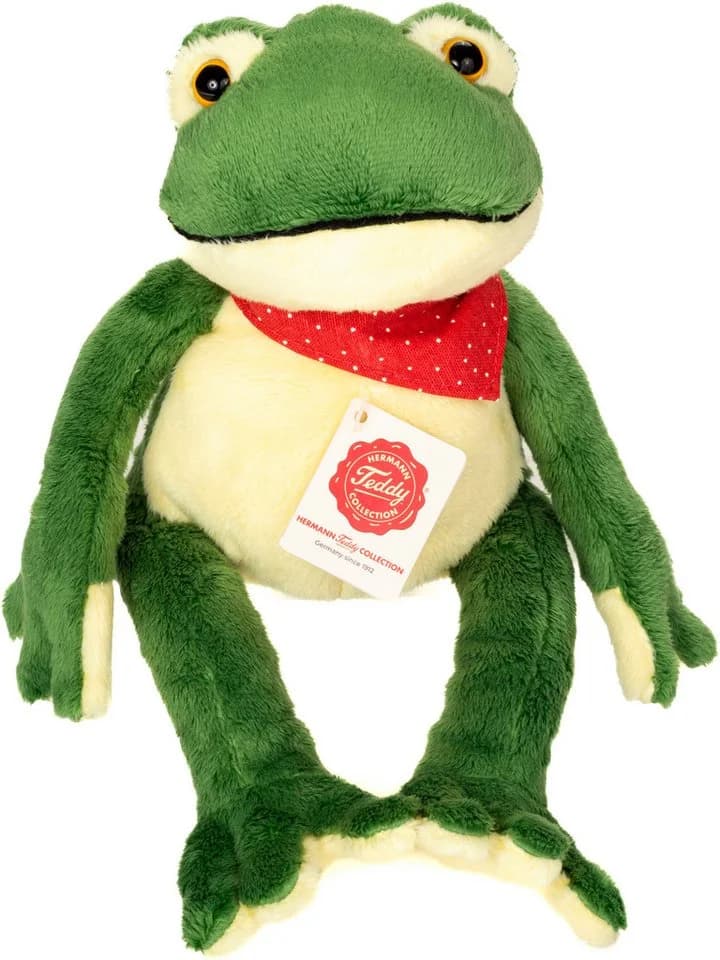 Teddy Hermann® Kuscheltier Schlenkerfrosch 28 cm Grün - Bild 2