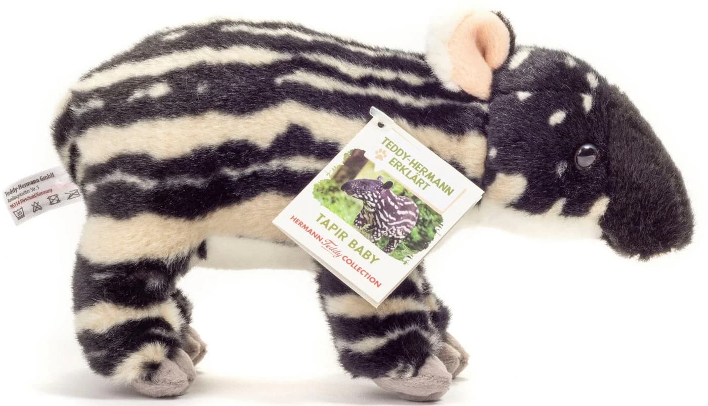 Teddy Hermann Kuscheltier Tapir Baby 24 cm Schwarz/Weiß - Bild 3