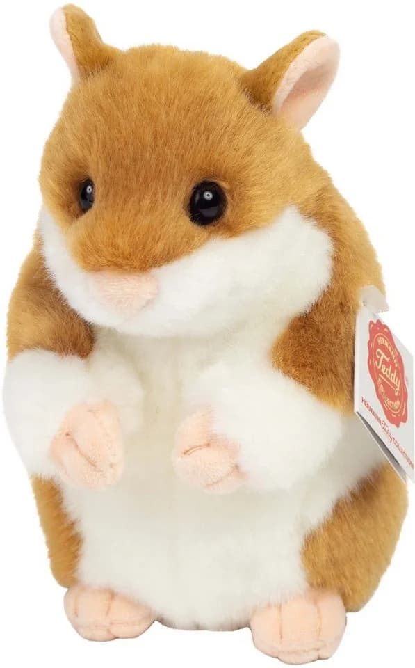 Teddy Hermann Kuscheltier Hamster 16 cm Beige/Braun/Weiß - Bild 3