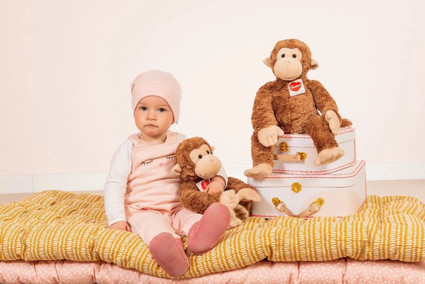 Teddy Hermann Kuscheltier Äffchen Yoyo 39 cm Braun Plüsch - Bild 4