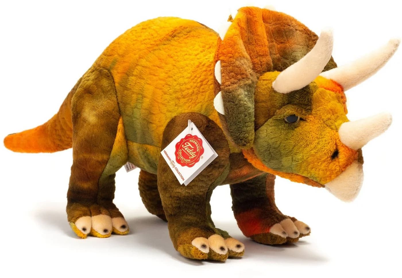 Teddy Hermann Kuscheltier Dinosaurier Triceratops Bunt Recyceltes Material - Bild 2