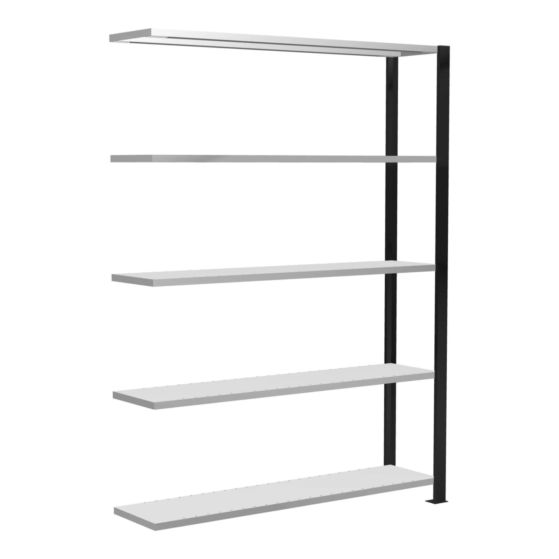 Schulte Anbauregal Büro-Steckregal MULTIplus85 5 Fachböden Kreuzstrebe