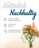 Sympathica Naturfaserbettdecke Sommer Leinen Baumwolle Weiß Bild 5