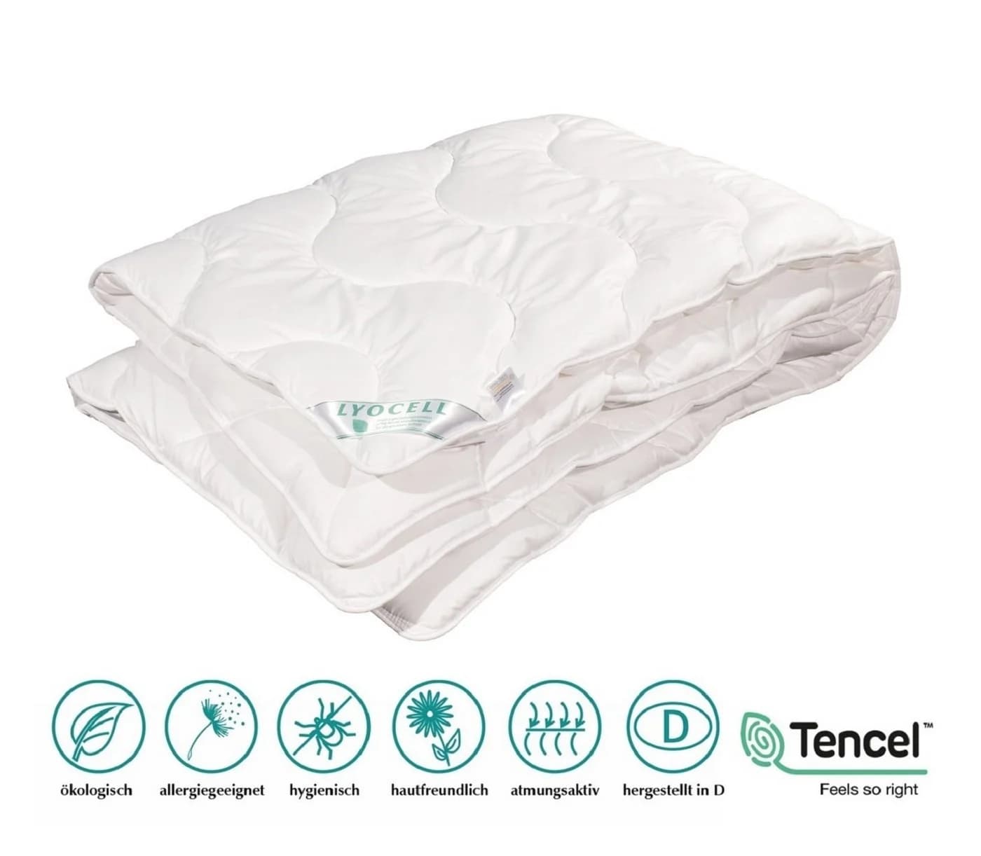 Bach's Bettenwelt Naturfaserbettdecke Lyocell Tencel Duo Decke - Bild 3