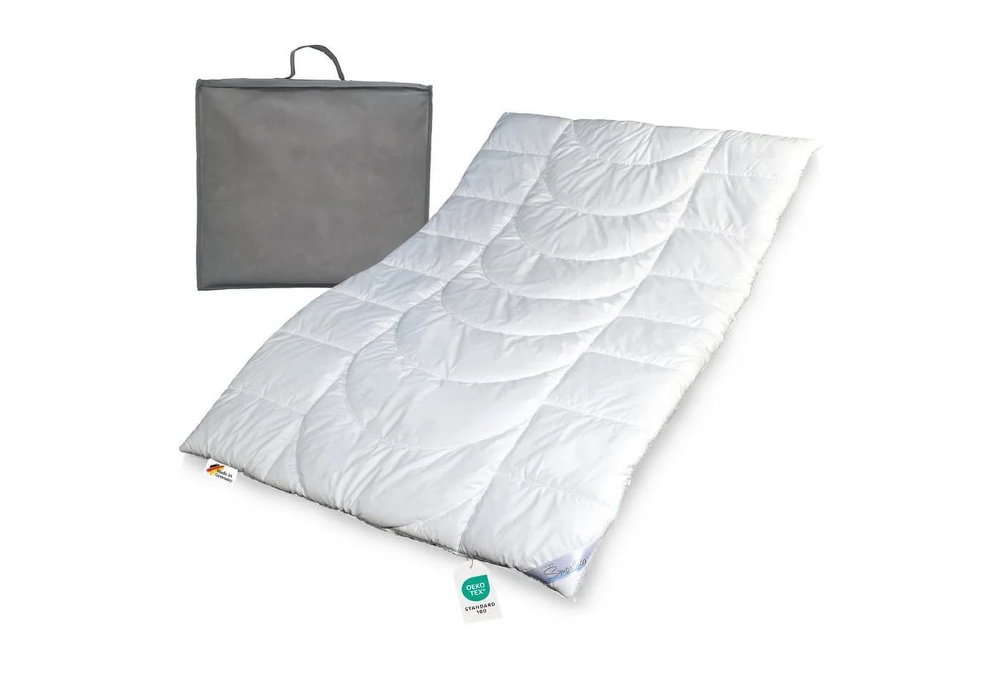 Sympathica Microfaserbettdecke Warme Winterdecke Duo Steppbett Weiß Allergiker - Bild 2