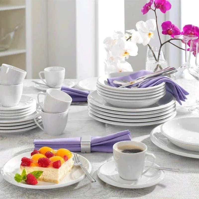 Friesland Porzellan Frühstücksteller Ecco Weiß 21 cm