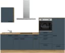 Küchenzeile NOBILIA Easytouch I Blau Eiche Sierra Nachbildung Bild 2