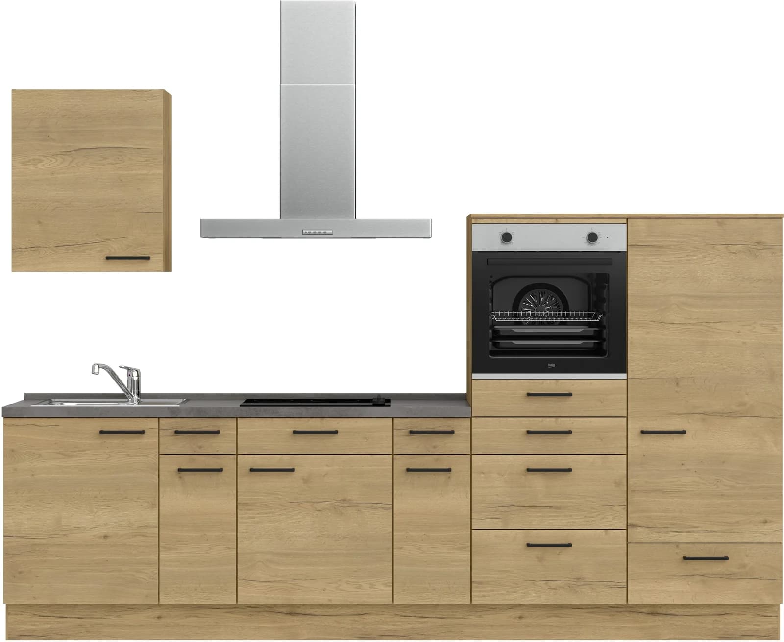 Küchenzeile NOBILIA Structura I Braun Eiche Sierra Nachbildung - Bild 2