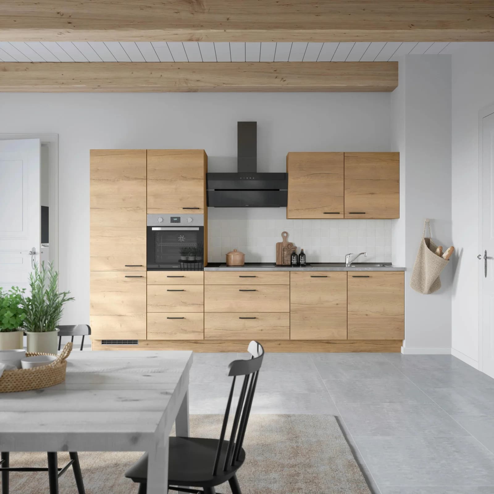 Nobilia Küchenzeile Structura II Braun Eiche Sierra Nachbildung - Bild 1