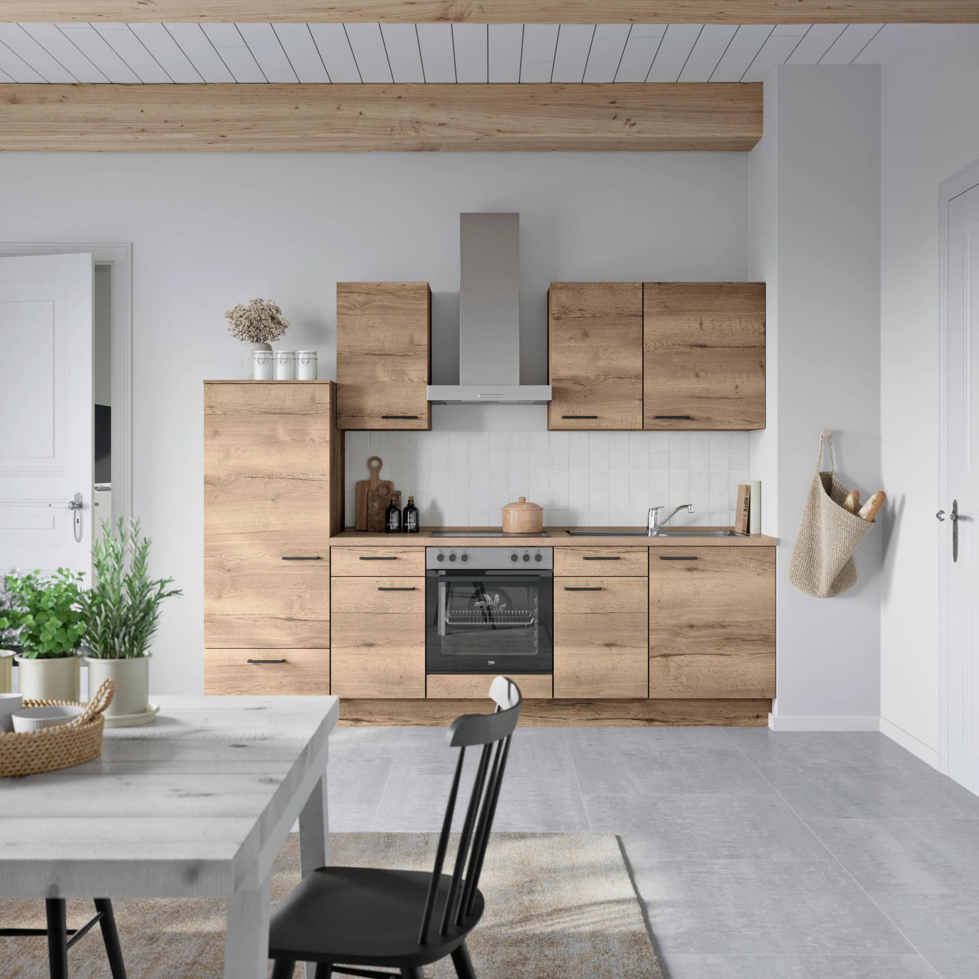 Nobilia Küchenzeile Structura I Braun Eiche Havanna Nachbildung
