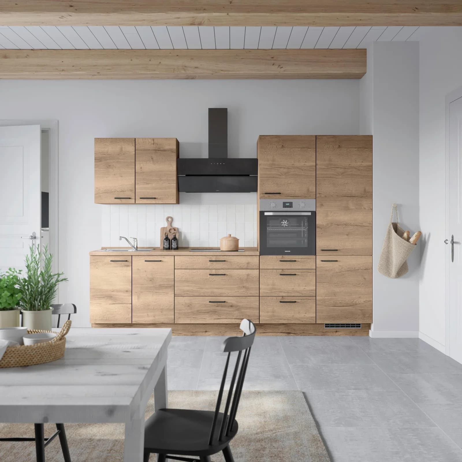 Nobilia Küchenzeile Structura II Braun Eiche Havanna Nachbildung