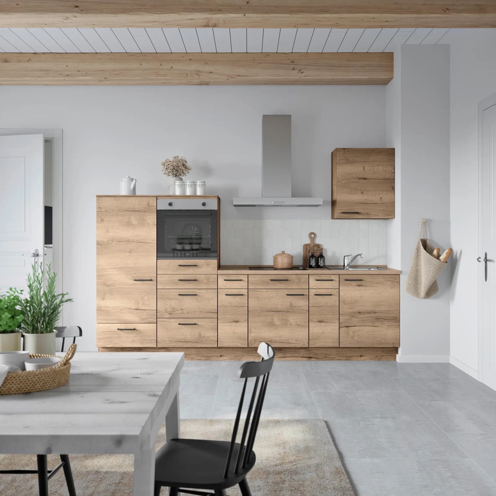 Nobilia Küchenzeile Structura I Braun Eiche Havanna Nachbildung