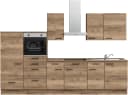 Küchenzeile NOBILIA Structura I Braun Eiche Havanna Nachbildung Bild 2