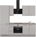 Nobilia Küchenleerblock Touch High-Line Grau Eiche Dunkel 240 cm Bild 2